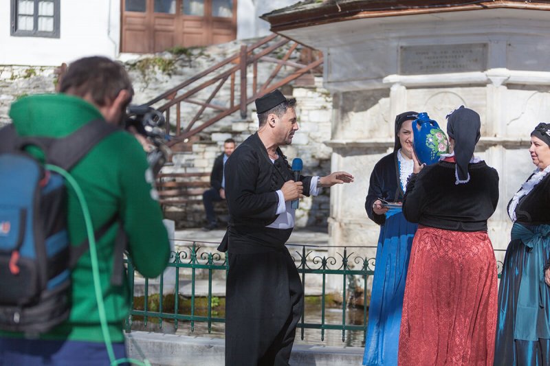 Back stage από γυρισματα ζωντανής τηλεοπτικής μετάδοσης στον Antenna - Φαίη Σκορδά 